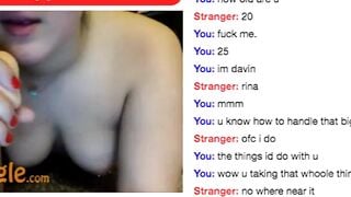 Alt Girl Sucks Toy On Omegle