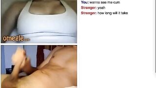 Girl Spreads Pussy And Guy Cums Buckets!