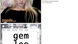 Hottest Blonde Tease On Omegle
