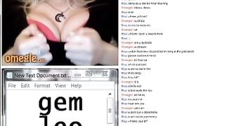 Hottest Blonde Tease On Omegle