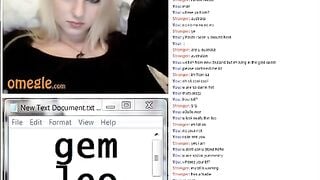 Hottest Blonde Tease On Omegle