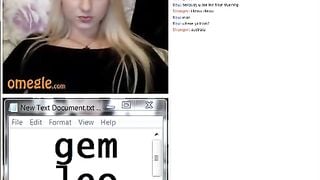 Hottest Blonde Tease On Omegle