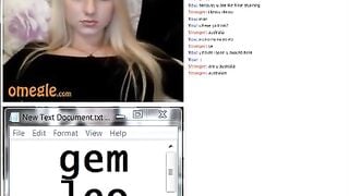 Hottest Blonde Tease On Omegle