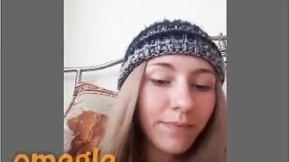 Omegle Shy And Horny Blonde