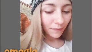Omegle Shy And Horny Blonde
