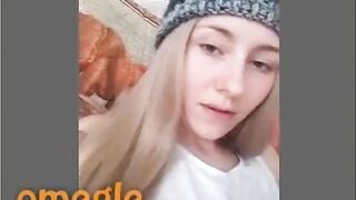 Omegle Shy And Horny Blonde