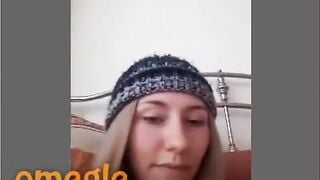 Omegle Shy And Horny Blonde