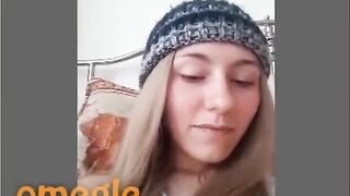Omegle Shy And Horny Blonde