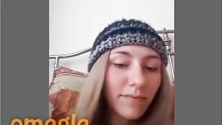 Omegle Shy And Horny Blonde