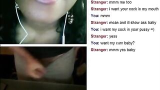 Omegle Black Babe with Big Boobs
