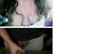 Omegle Black Babe with Big Boobs