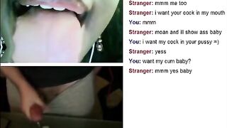 Omegle Black Babe with Big Boobs