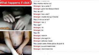 French Hairy Girl Playing On Omegle