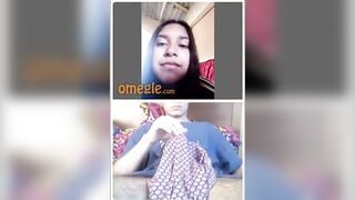 OMEGLE Girl Watching My Cock