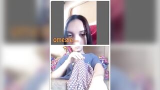 OMEGLE Girl Watching My Cock