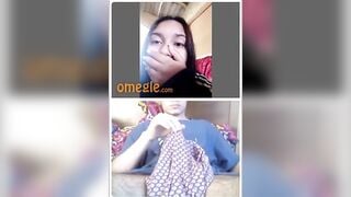 OMEGLE Girl Watching My Cock