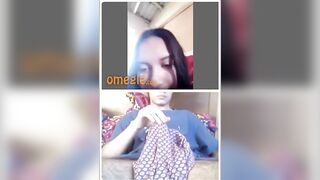 OMEGLE Girl Watching My Cock