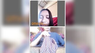 OMEGLE Girl Watching My Cock
