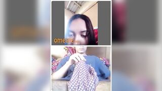 OMEGLE Girl Watching My Cock