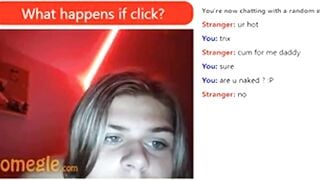 Omegle 18yo With Big Boobs Makes Me Cum