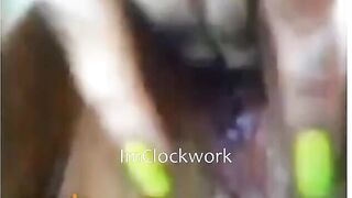 Girl With Vibrator Orgasms & Squirts On Omegle