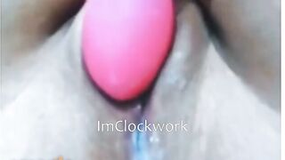 Girl With Vibrator Orgasms & Squirts On Omegle