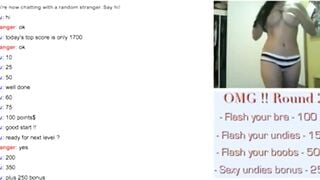 Girl With Amazing Body Plays Omegle Game