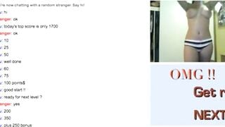 Girl With Amazing Body Plays Omegle Game
