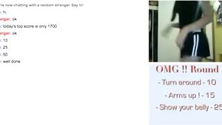 Girl With Amazing Body Plays Omegle Game