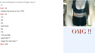 Girl With Amazing Body Plays Omegle Game