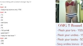 Girl With Amazing Body Plays Omegle Game