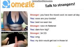 Omegle Black Girl Flashing Huge Tits For Big Cumsh