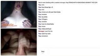 Omegle Slut Lips Tease Until Cumshot