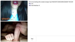 Omegle Slut Lips Tease Until Cumshot