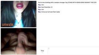 Omegle Slut Lips Tease Until Cumshot