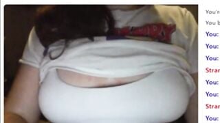 Omegle Girl Flashing Her Tits