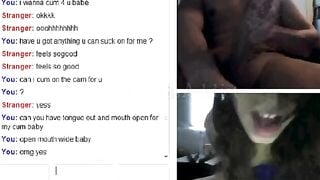 Omegle - Teen Bate For Big Cock
