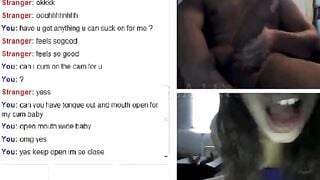 Omegle - Teen Bate For Big Cock