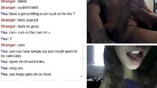 Omegle - Teen Bate For Big Cock
