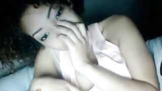 Hot Black Teen Playing With Big Boobs On Omegle
