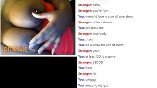 Busty Black Girl Plays On Omegle
