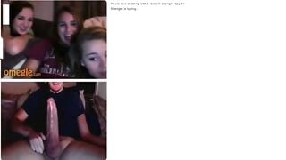 Omegle Monster Cock Cums For 3 Girls
