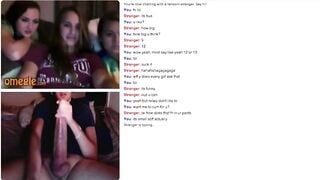 Omegle Monster Cock Cums For 3 Girls
