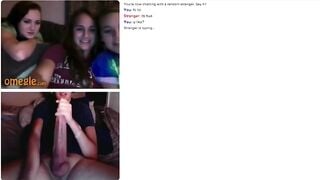 Omegle Monster Cock Cums For 3 Girls