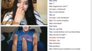 Omegle Cute BBW Suck 4 Fingers And Flash Huge Tits