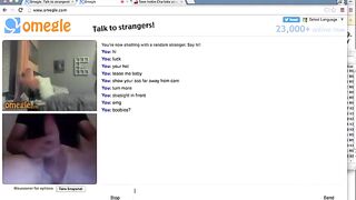 Big Cock Makes Omegle Teens Eyes Roll Back