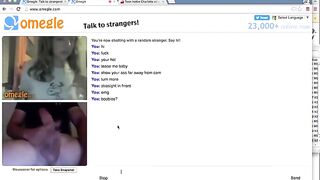 Big Cock Makes Omegle Teens Eyes Roll Back