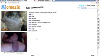 Big Cock Makes Omegle Teens Eyes Roll Back