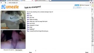 Big Cock Makes Omegle Teens Eyes Roll Back