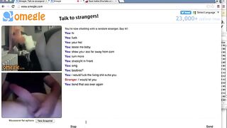 Big Cock Makes Omegle Teens Eyes Roll Back